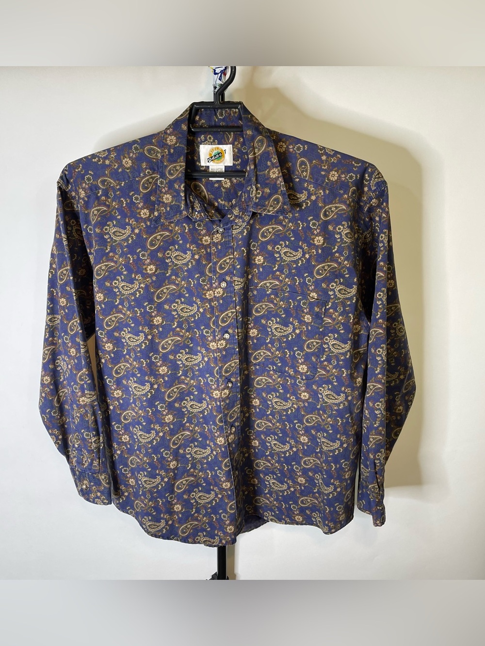 Field Gear Paisley Long Sleeve Shirt Size Large Men’s